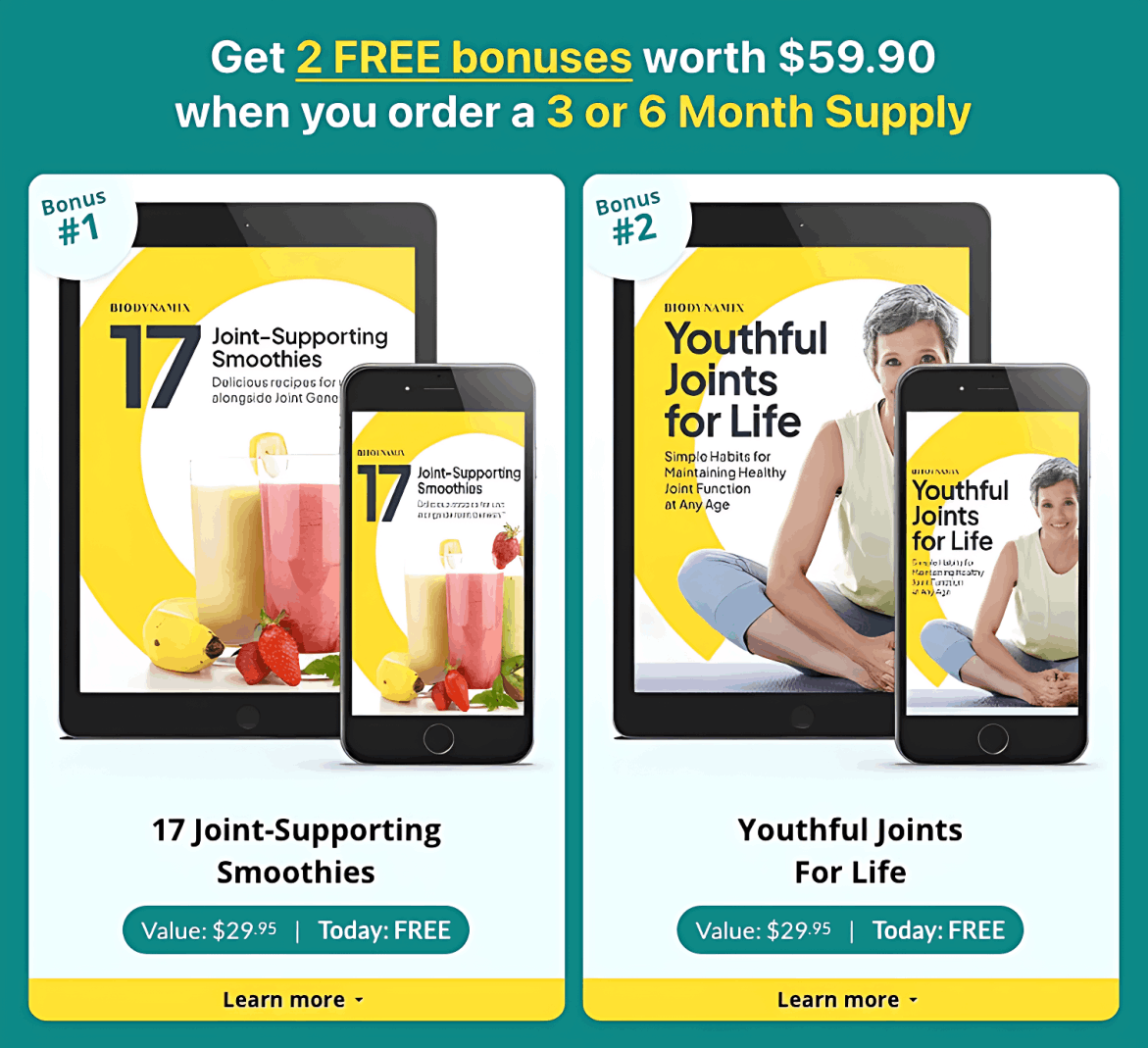 Joint Genesis exclusive bonuses joint support supplement